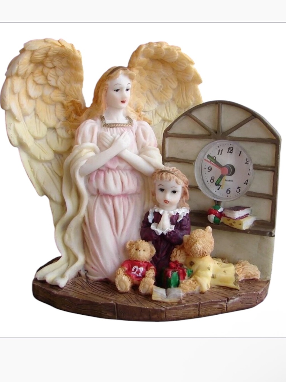 ANGEL Figurine w/ Clock and Alarm